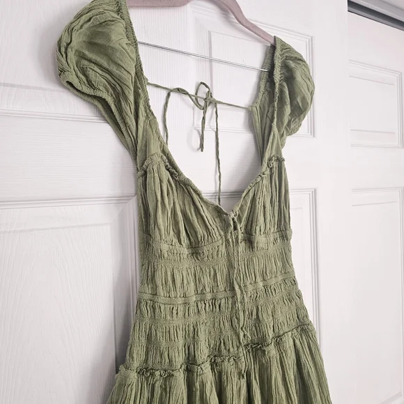 Free People Green Ankle Length Dress - Picture 4 of 10